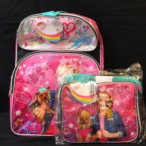 NWT JoJo Siwa Deluxe 16” Backpack + Lunch bag
